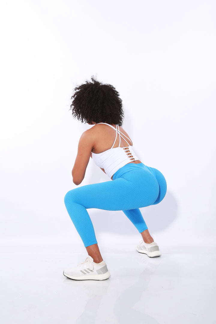 Gym Bunny Colour Pop Scrunch leggings -Blueaos-init aos-animate