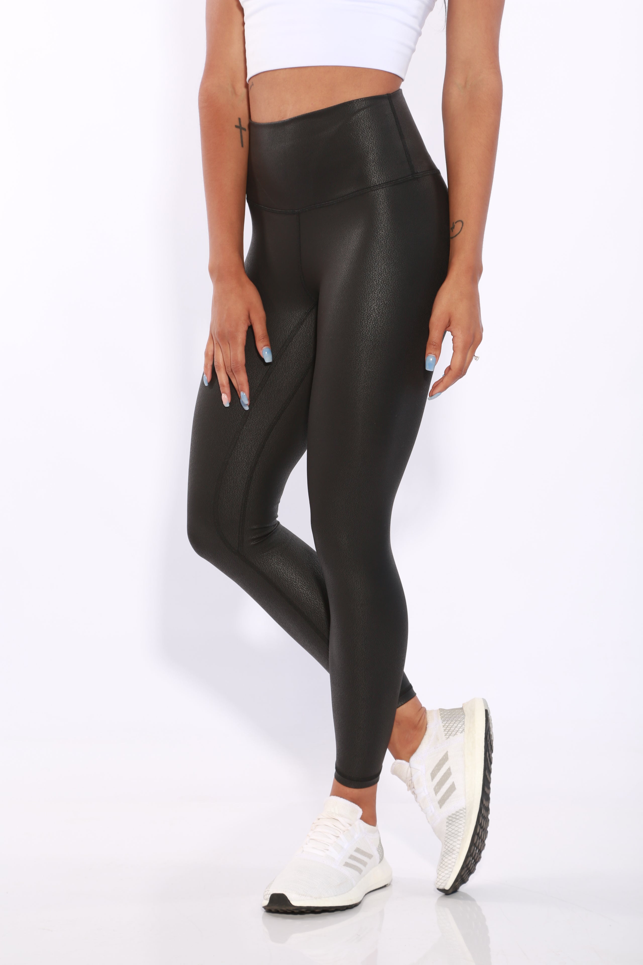 These Faux Leather Leggings are a compliment magnet. Wear to the