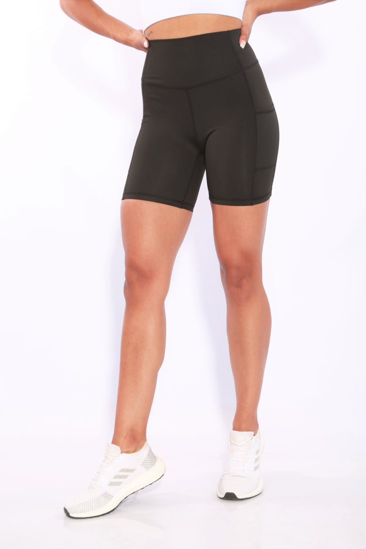 Shapewear Gymbunny Staple Shorts with cell pocket -Blackaos-init aos-animate