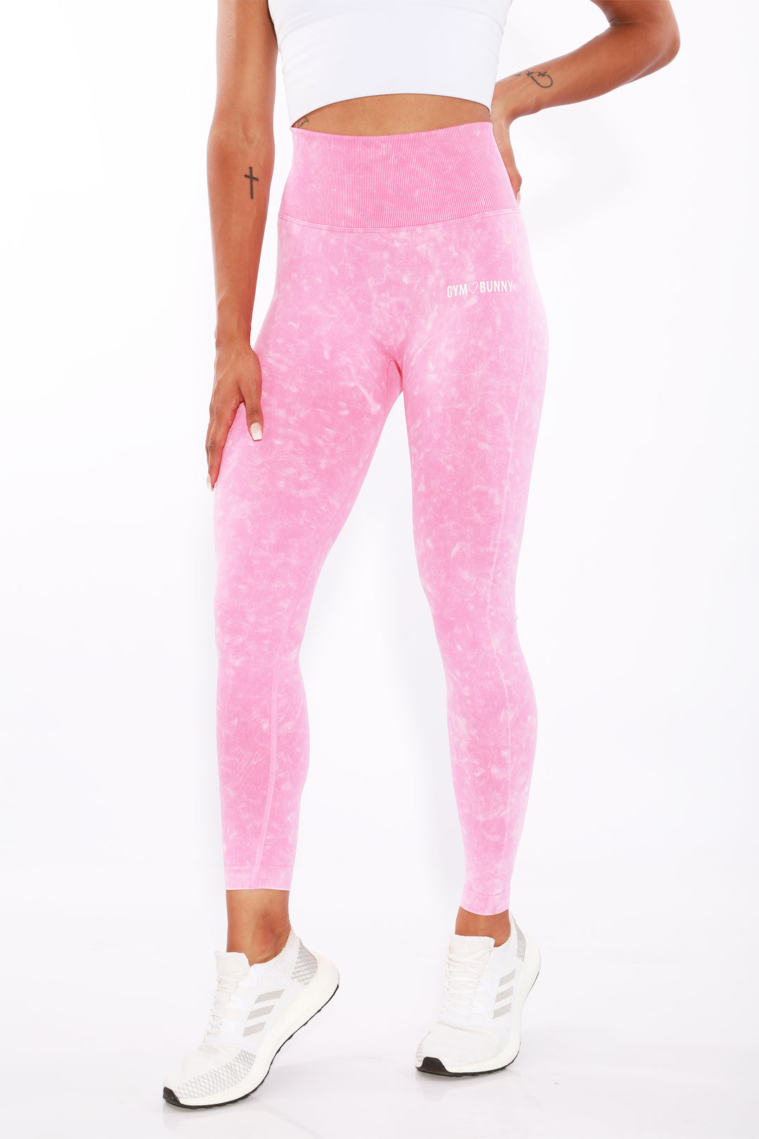 Shapewear Gym Bunny Summer Scrunch leggings -Pink washaos-init aos-animate
