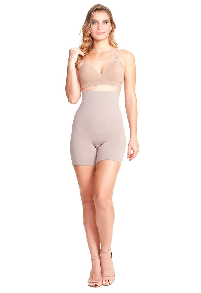 Control - Blush High waisted shorts Plié Shapewearaos-init aos-animate