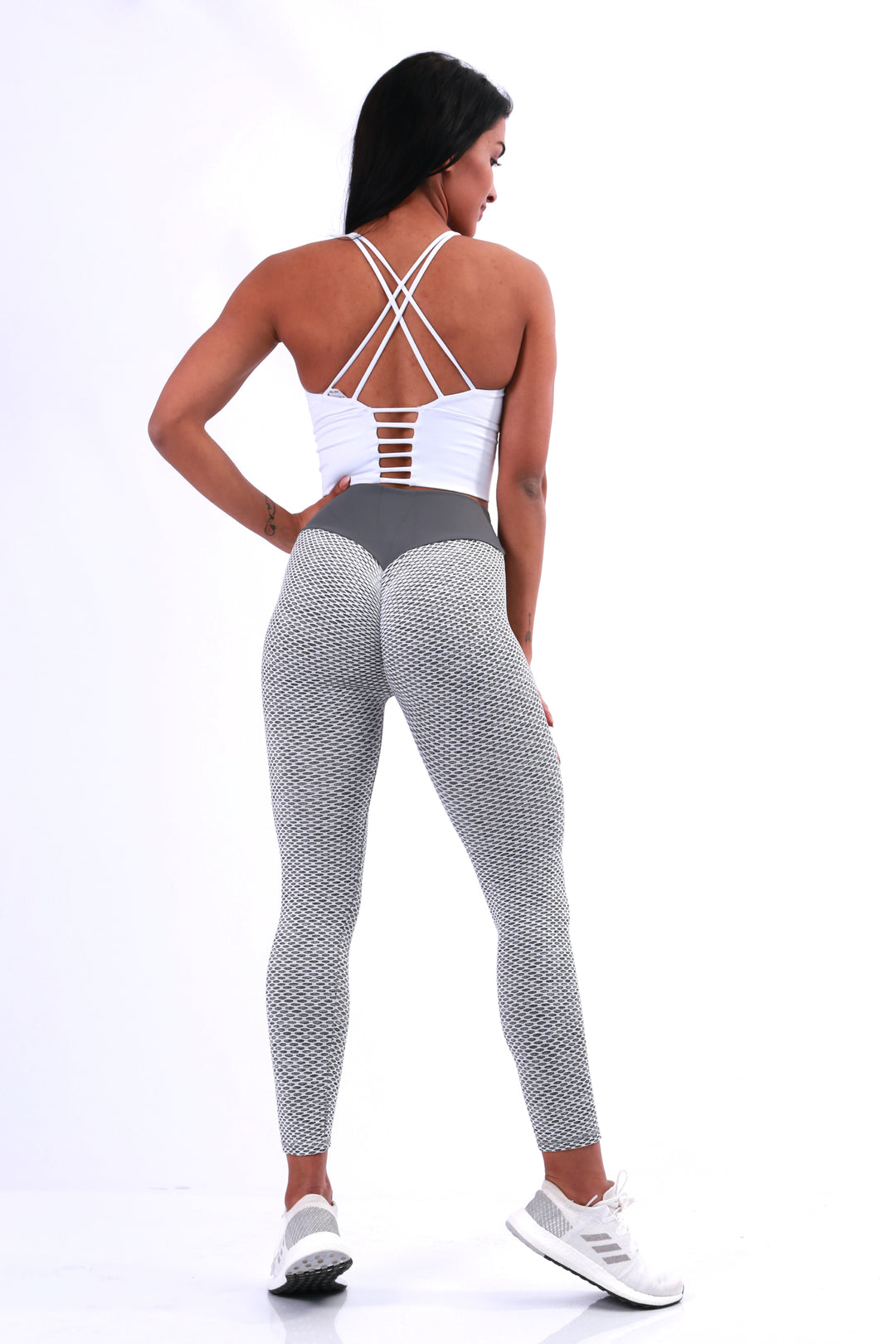 Shapewear Gym Bunny Bubble leggings AKA ‘Tik Tok Pants’ - Anti cellulite leggings - Greyaos-init aos-animate