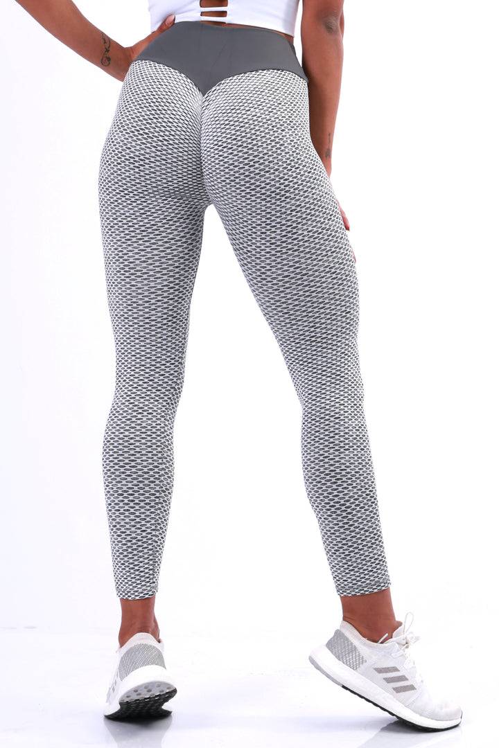 Shapewear Gym Bunny Bubble leggings AKA ‘Tik Tok Pants’ - Anti cellulite leggings - Greyaos-init aos-animate