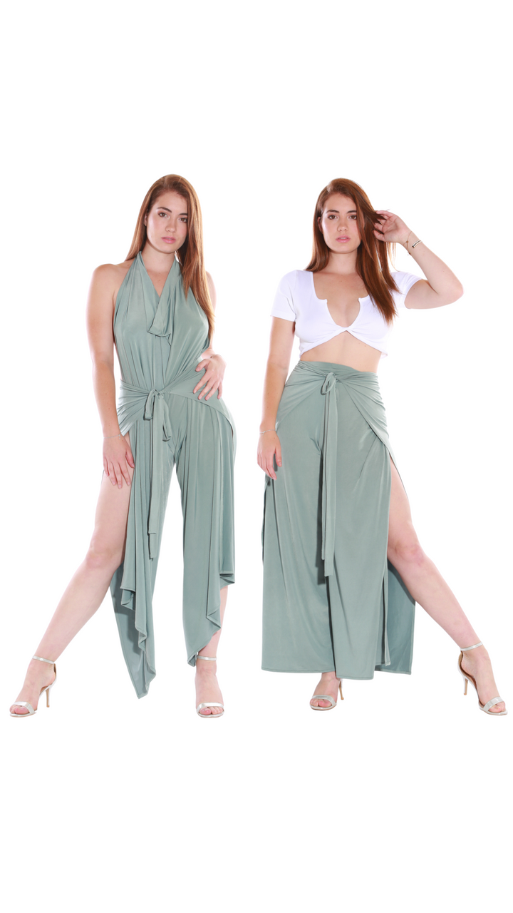Happy Wrap Pants/Jumpsuit - Olive sheenaos-init aos-animate