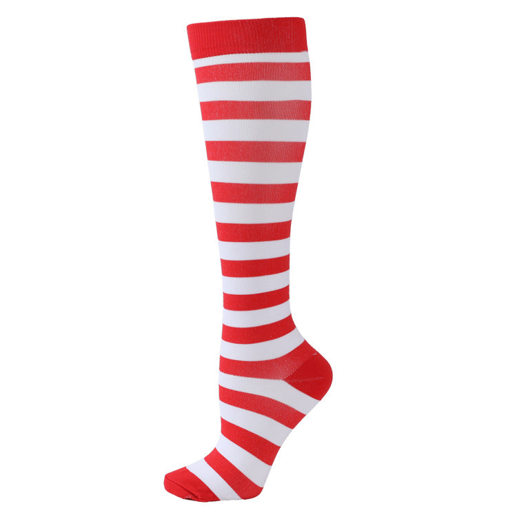 Knee high socks- red stripeaos-init aos-animate