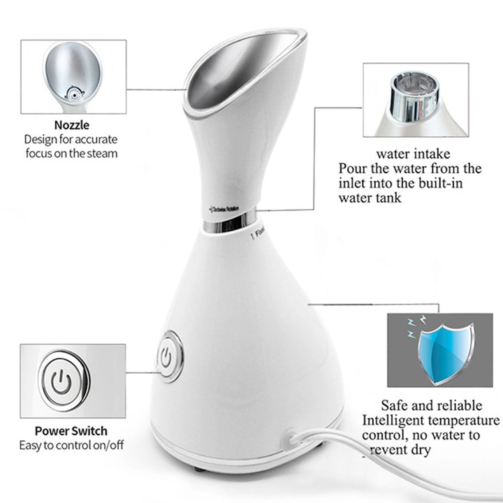 Facial Steamer Nano Ionic Face Steamer Warm Mist Humidifieraos-init aos-animate